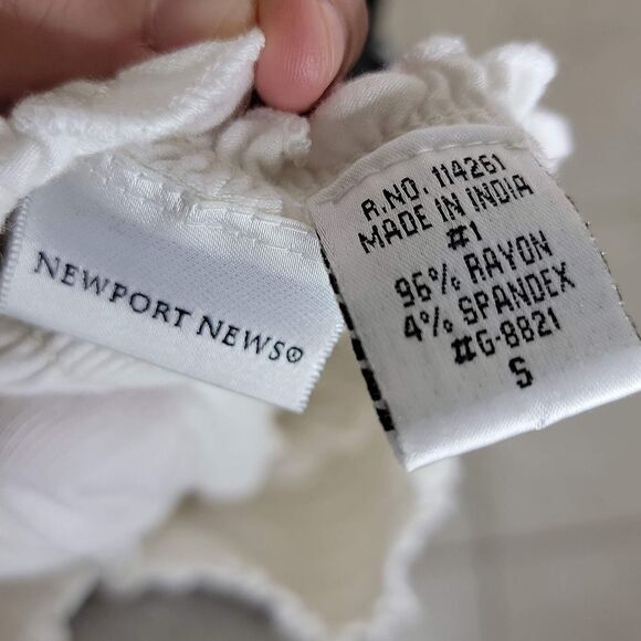 Newport News Off Shoulder Elastic Stretch Tunic Top Size Small - Picture 7 of 11